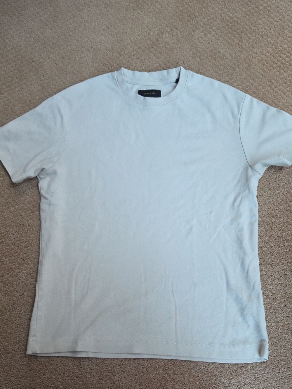 Porter & Ash Men's Crewneck Cream T-Shirt